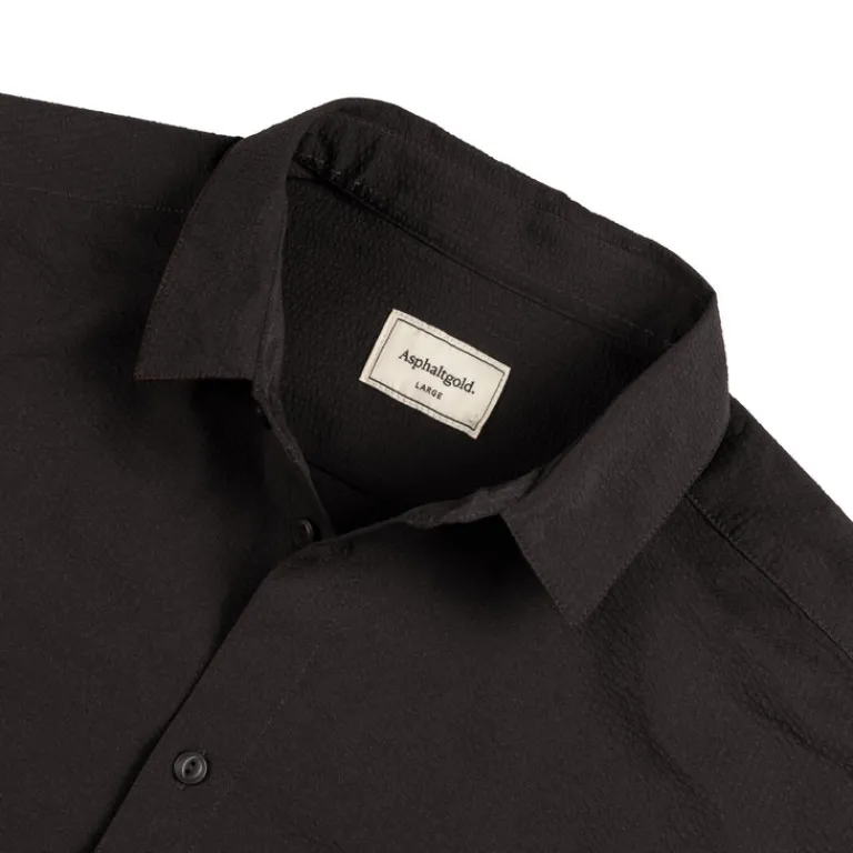 Asphaltgold Chemises*Essential Shirt Black