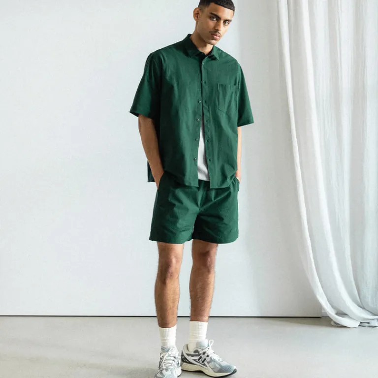 Asphaltgold Shorts*Essential Track Shorts Dark Green