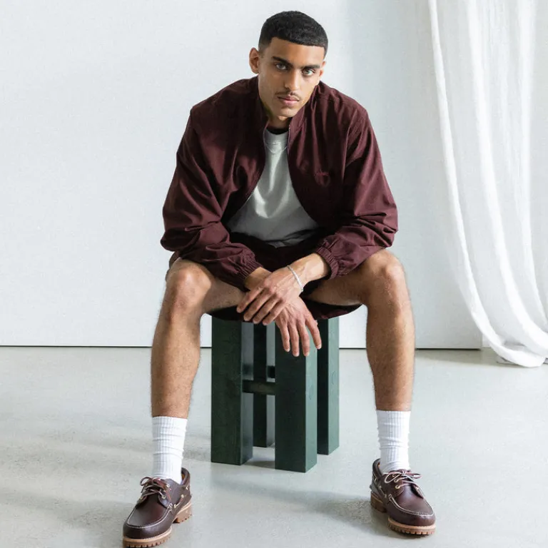 Asphaltgold Gilets*Essential Track Jacket Dark Bordeaux