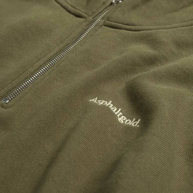 Asphaltgold Pullover**Never Enough.* Half Zip Sweater Olive
