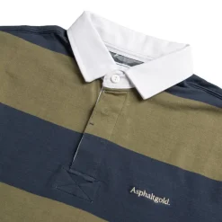 Asphaltgold Chemises**Never Enough.* Rugby Shirt Navy / Olive