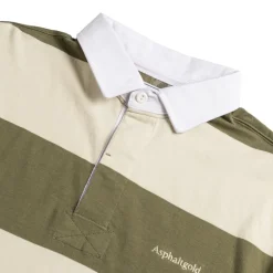 Asphaltgold Chemises**Never Enough.* Rugby Shirt Olive / Sand