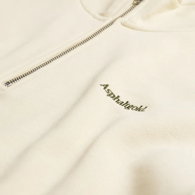 Asphaltgold Pullover**Never Enough.* Half Zip Sweater Sand