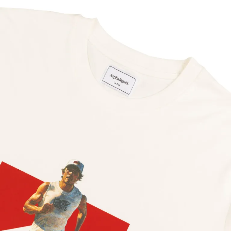Asphaltgold T-Shirts*Runner T-Shirt White