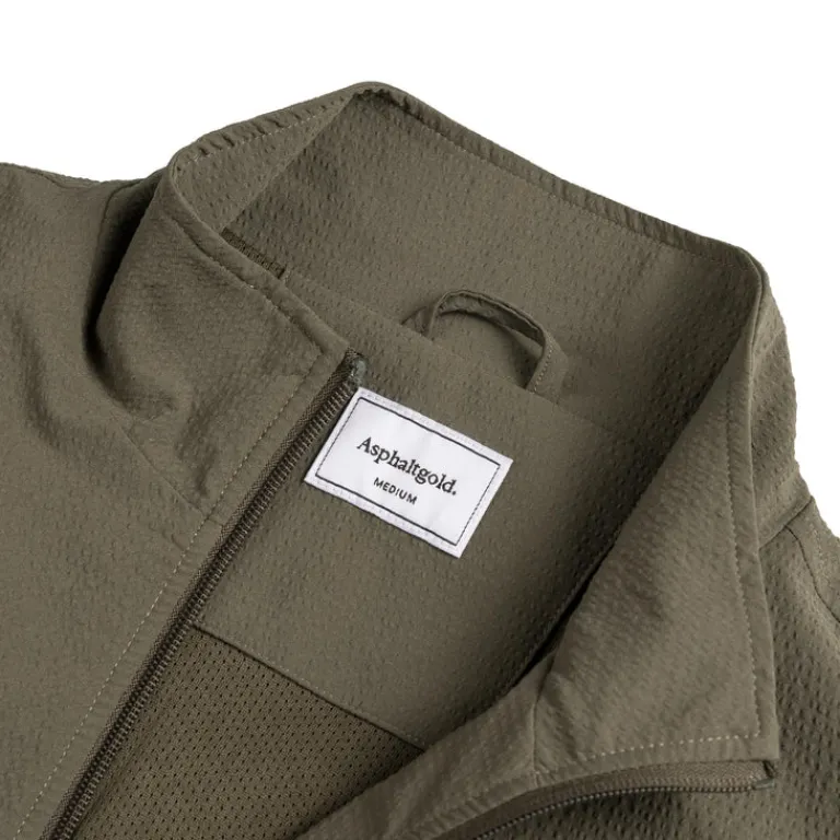 Asphaltgold Gilets*Summer Essential Track Jacket Olive