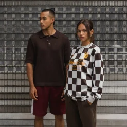Asphaltgold Tricot|T-Shirts*Summer of Joy Crochet Shirt Brown