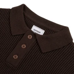 Asphaltgold Tricot|T-Shirts*Summer of Joy Crochet Shirt Brown