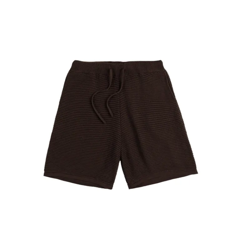 Asphaltgold Shorts*Summer of Joy Crochet Shorts Brown