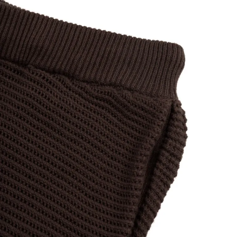 Asphaltgold Shorts*Summer of Joy Crochet Shorts Brown
