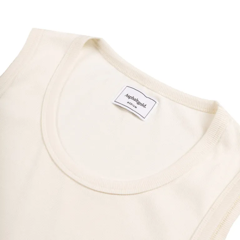 Asphaltgold T-Shirts*Third Place Ribbed Tanktop Marshmallow