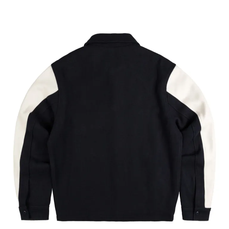 Asphaltgold Gilets*Third Place Varsity Jacket Navy / Marshmallow
