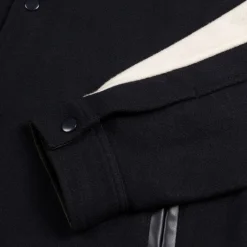 Asphaltgold Gilets*Third Place Varsity Jacket Navy / Marshmallow