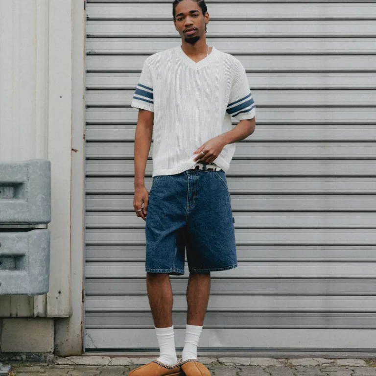 Asphaltgold Shorts*Together Forever - Denim Shorts Blue