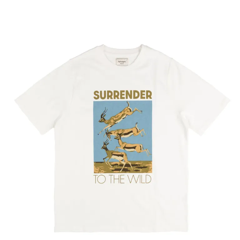 Asphaltgold T-Shirts*T-Shirt Gazelle Off White