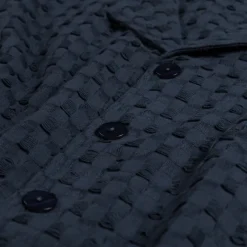 Asphaltgold Chemises*Waffle Shirt Navy