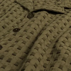 Asphaltgold Chemises*Waffle Shirt Olive