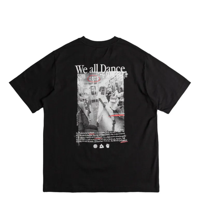 Asphaltgold T-Shirts*We all dance the same Earth T-Shirt *joyful* Black / White