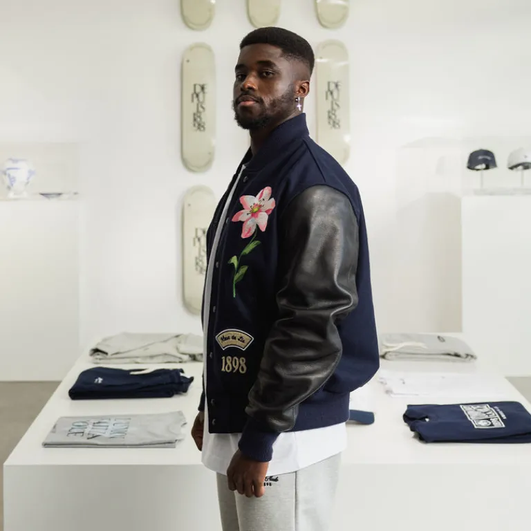 Asphaltgold Gilets*x SV Darmstadt OG98 Varsity Jacket Black / Navy