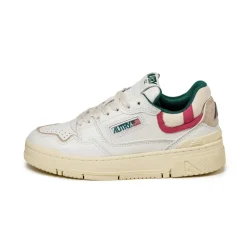 Autry Sneakers En Cuir|Chunky Sneakers*CLC W White / Carmine
