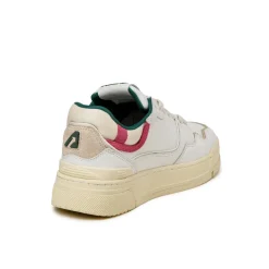 Autry Sneakers En Cuir|Chunky Sneakers*CLC W White / Carmine