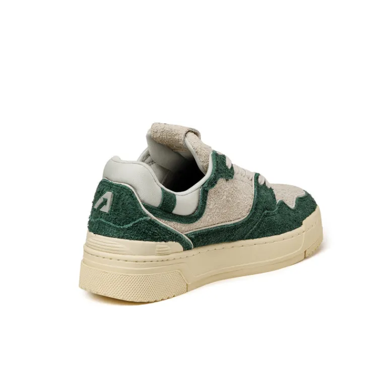 Autry Sneakers En Cuir|Chunky Sneakers*CLC W *Suede / Mesh* Cream / Bottle