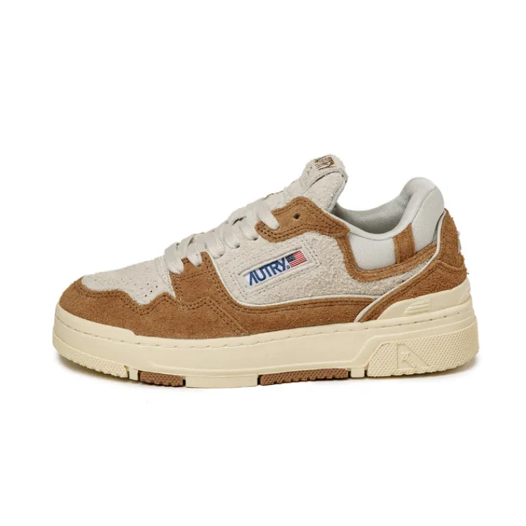 Autry Sneakers En Cuir|Chunky Sneakers*CLC W *Suede / Mesh* Cream / Terra