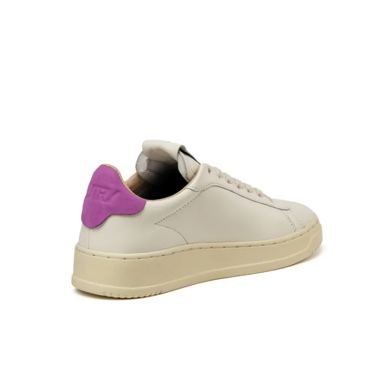 Autry Sneakers En Cuir|Sneakers Blancs*Dallas Low W Marshmallow Mash / Gycviolet