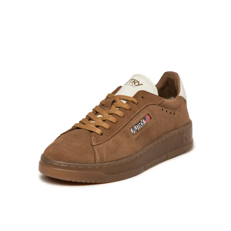 Autry Sneakers En Cuir*Dallas *Suede / Leather* Sigaro / Marshmallow