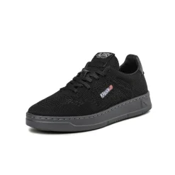 Autry Sneakers En Cuir*Easeknit *Knit / Leather* Dusty Black
