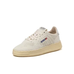 Autry Sneakers En Cuir*Easeknit W *Knit / Leather* White / Ivory