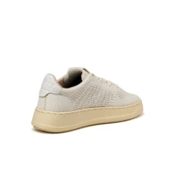 Autry Sneakers En Cuir*Easeknit W *Knit / Leather* White / Ivory