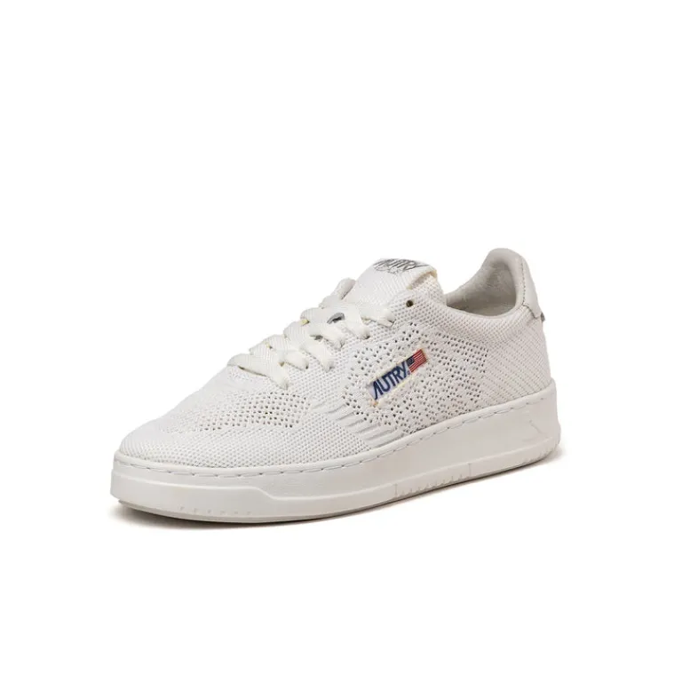 Autry Sneakers En Cuir|Sneakers Blancs*Easeknit W *Knit / Leather* White