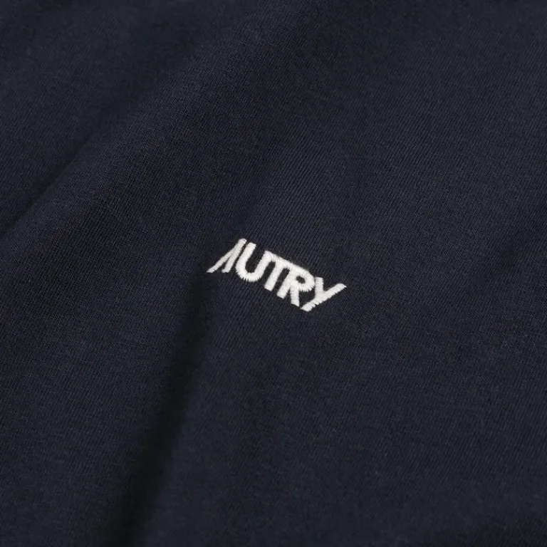 Autry T-Shirts*Embroidered Mini Logo T-Shirt Blue