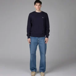 Autry Pullover*Embroidered Mini Logo Sweatshirt Blue
