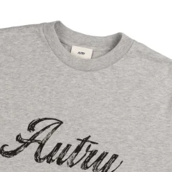 Autry T-Shirts*Flags Back Graphic Tee Dark Melange