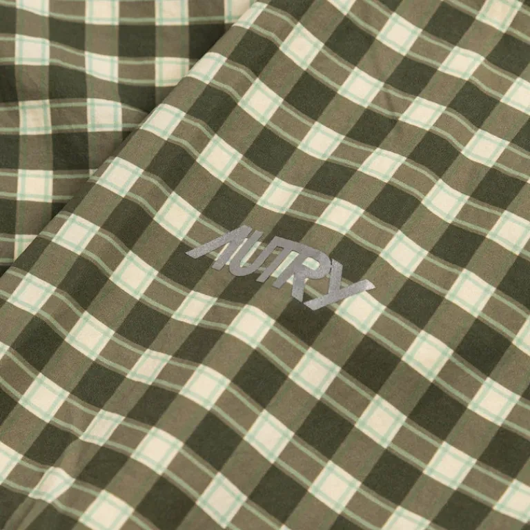 Autry Gilets*Graphic Anorak Nylon Allover Algae