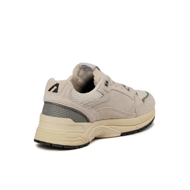 Autry Sneakers En Cuir|Sneakers Blancs*Hyperway *Suede / Mesh* White / Silver