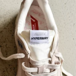 Autry Sneakers En Cuir|Chaussures De Running Retro*Hyperway *Suede / Mesh* Sand / Silver