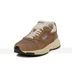 Autry Sneakers En Cuir|Chaussures De Running Retro*Hyperway *Suede / Mesh* Cigar / Silver