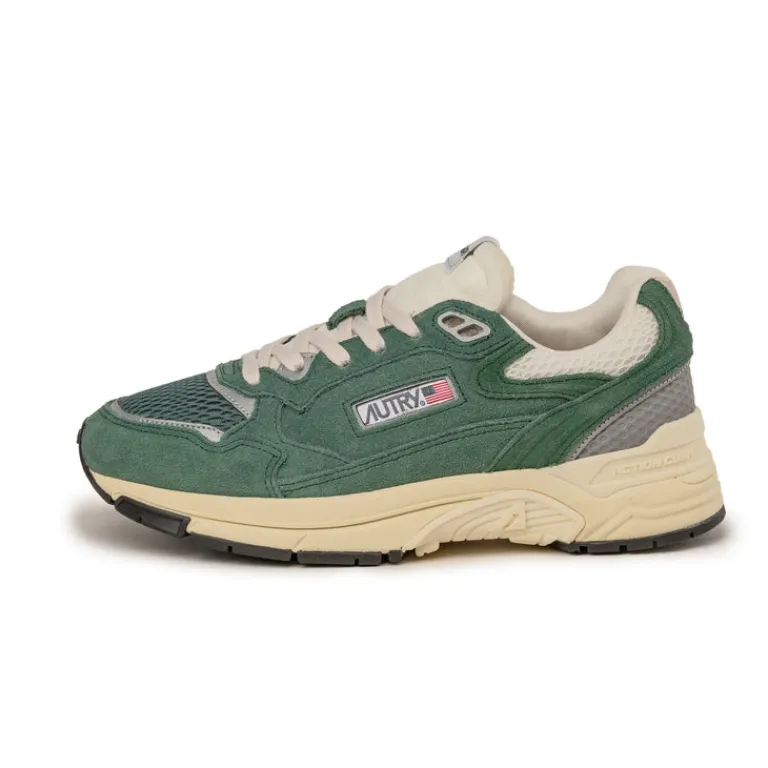 Autry Sneakers En Cuir|Chaussures De Running Retro*Hyperway W *Suede / Mesh* Malachite / Silver