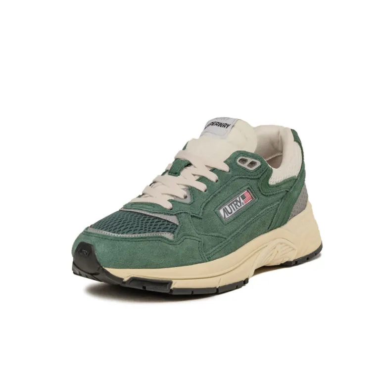 Autry Sneakers En Cuir|Chaussures De Running Retro*Hyperway W *Suede / Mesh* Malachite / Silver