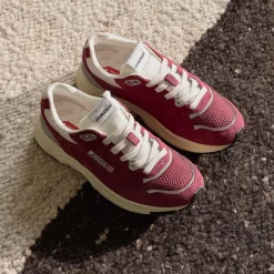 Autry Sneakers En Cuir|Chaussures De Running Retro*Hyperway W *Suede / Mesh* Winery / Silver