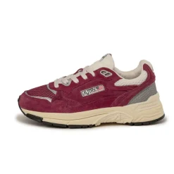 Autry Sneakers En Cuir|Chaussures De Running Retro*Hyperway W *Suede / Mesh* Winery / Silver