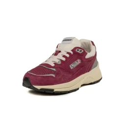 Autry Sneakers En Cuir|Chaussures De Running Retro*Hyperway W *Suede / Mesh* Winery / Silver