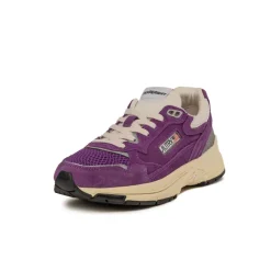 Autry Sneakers En Cuir|Chaussures De Running Retro*Hyperway W *Suede / Mesh* Purple / Silver