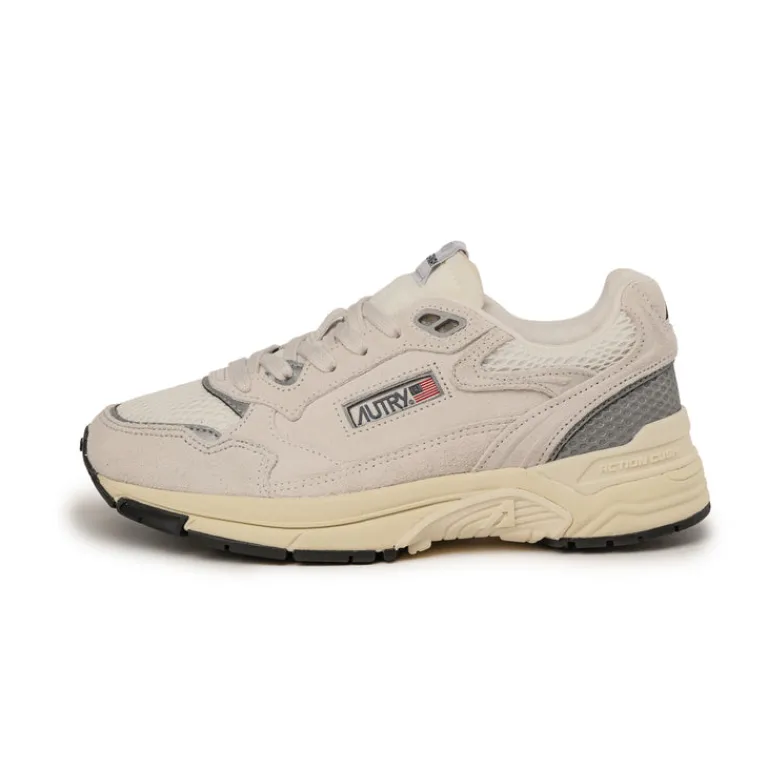 Autry Sneakers En Cuir|Sneakers Blancs*Hyperway W *Suede / Mesh* White / Silver