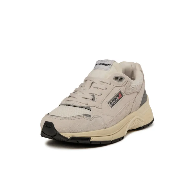 Autry Sneakers En Cuir|Sneakers Blancs*Hyperway W *Suede / Mesh* White / Silver