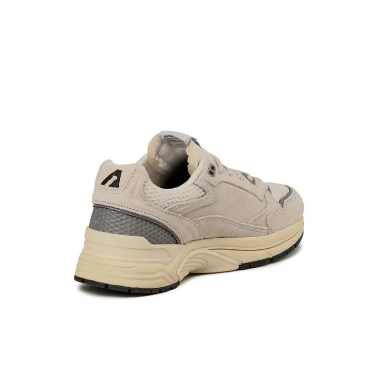 Autry Sneakers En Cuir|Sneakers Blancs*Hyperway W *Suede / Mesh* White / Silver