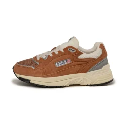 Autry Sneakers En Cuir|Chaussures De Running Retro*Hyperway W *Suede / Mesh* Marron / Silver