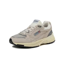 Autry Sneakers En Cuir|Chaussures De Running Retro*Hyperway W *Suede / Mesh* Sand / Silver
